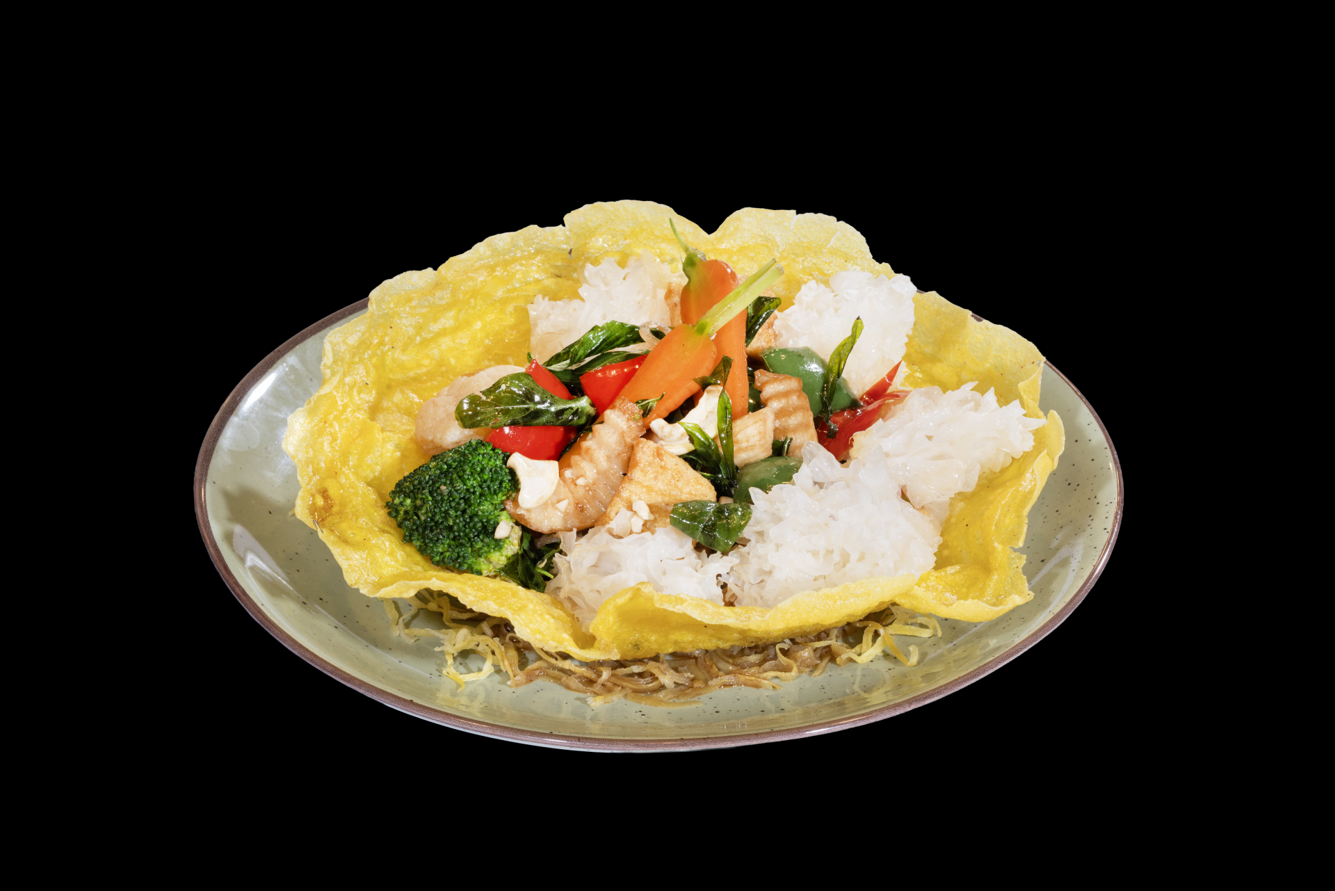 Nấm tuyết nhĩ xào hạt điều