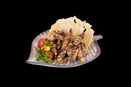 Khoai lang chiên tẩm vừng